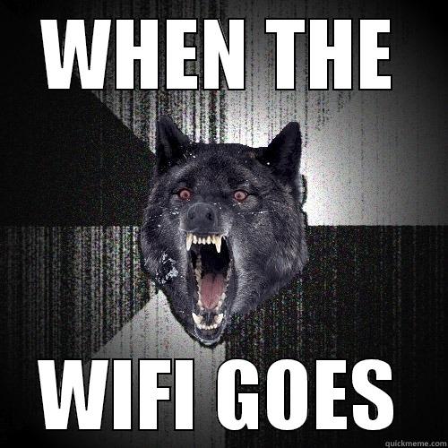 WHEN THE WIFI GOES Insanity Wolf