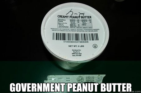 Government peanut butter - Government peanut butter  Government peanut butter