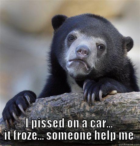 meh true -  I PISSED ON A CAR... IT FROZE... SOMEONE HELP ME Confession Bear