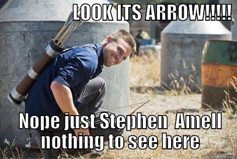                     LOOK ITS ARROW!!!!!                                                               NOPE JUST STEPHEN  AMELL               NOTHING TO SEE HERE          Misc