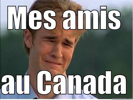 MES AMIS AU CANADA 1990s Problems