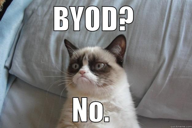 BYOD? NO.  Grumpy Cat