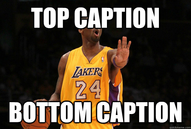 Top caption Bottom caption  Kobe