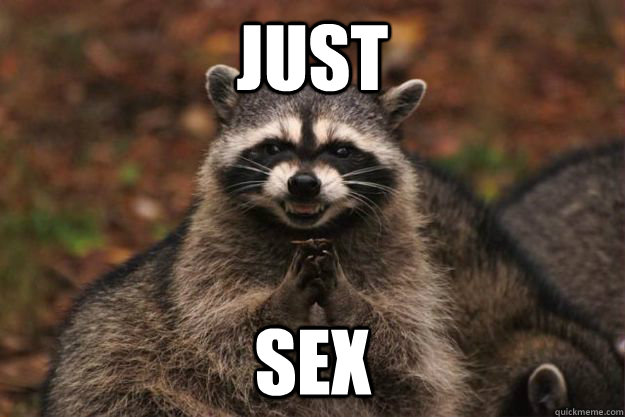 just sex - just sex  Evil Plotting Raccoon