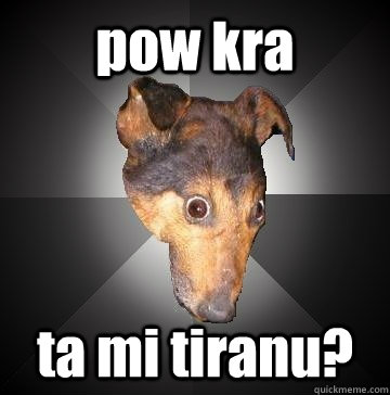 pow kra ta mi tiranu?  Depression Dog