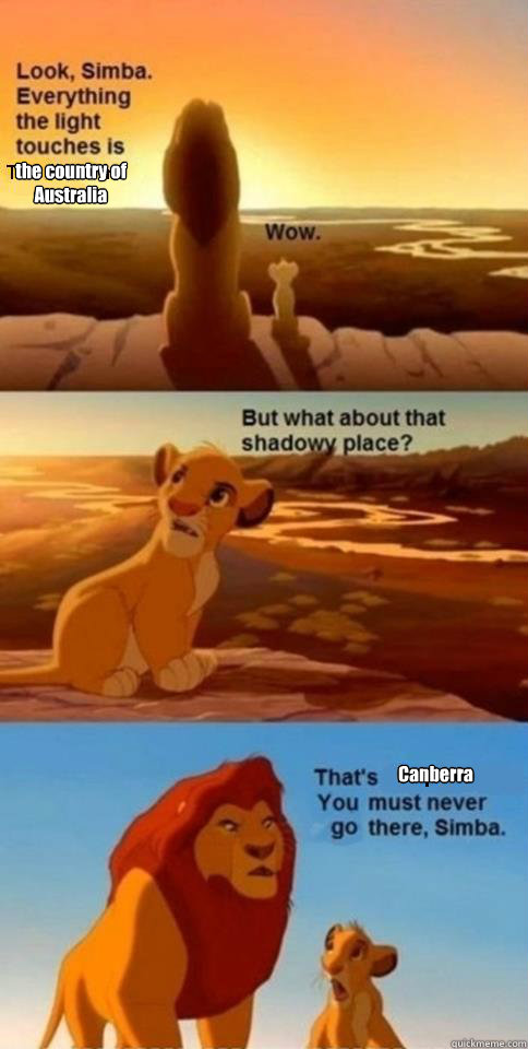 the country of Australia Canberra  Everything the Light Touches