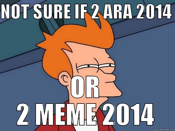 NOT SURE IF 2 ARA 2014  OR 2 MEME 2014 Futurama Fry