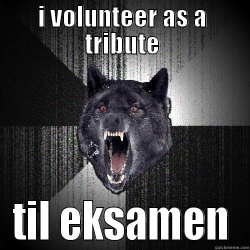 wfwgufyfwg gg - I VOLUNTEER AS A TRIBUTE TIL EKSAMEN Insanity Wolf