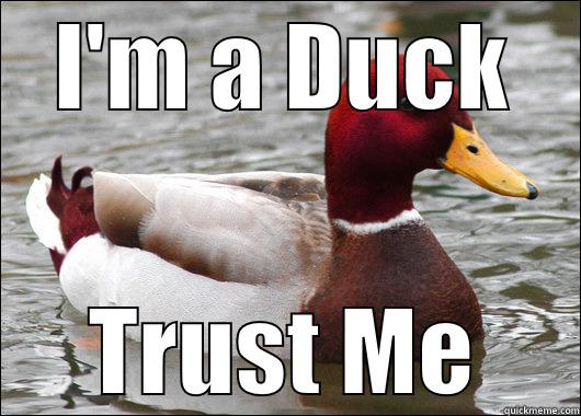 I'M A DUCK TRUST ME Malicious Advice Mallard