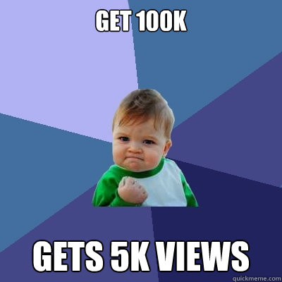 GET 100k Gets 5k views  Success Kid