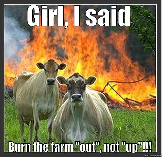 GIRL, I SAID BURN THE FARM 