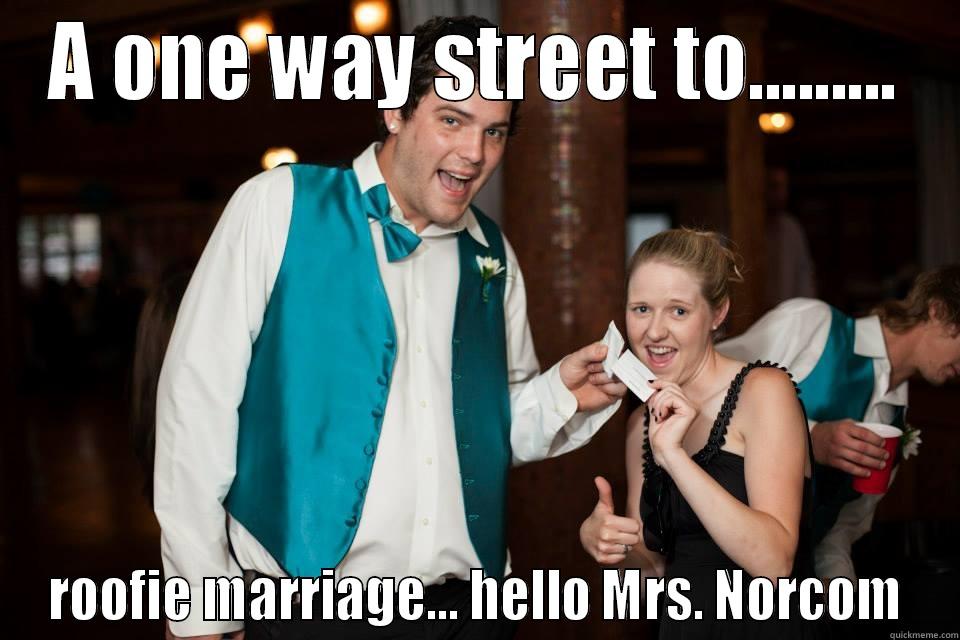 A ONE WAY STREET TO......... ROOFIE MARRIAGE... HELLO MRS. NORCOM Misc