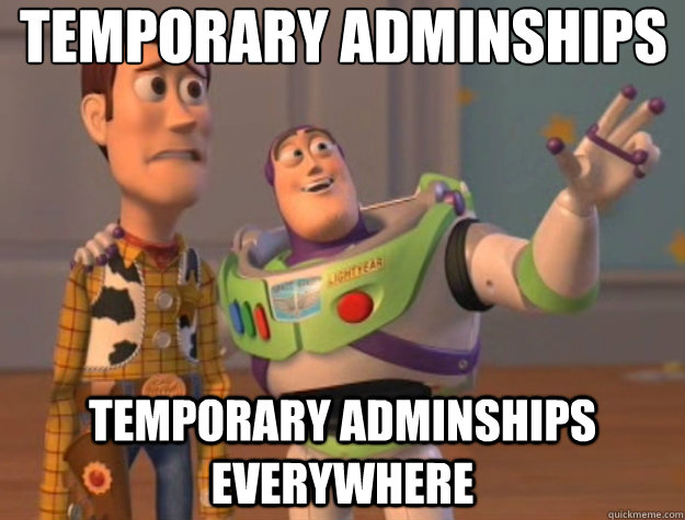 tEMPORARY ADMINSHIPS Temporary adminships everywhere - tEMPORARY ADMINSHIPS Temporary adminships everywhere  Toy Story