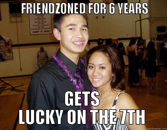 Patience is virtue guy -       FRIENDZONED FOR 6 YEARS     GETS LUCKY ON THE 7TH Misc