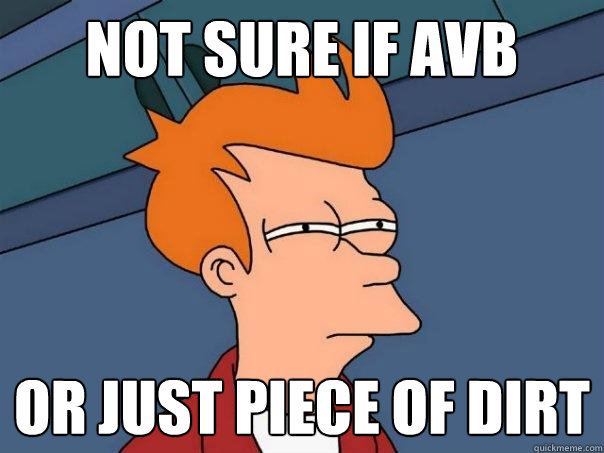 not sure if AVB or just piece of dirt  Futurama Fry