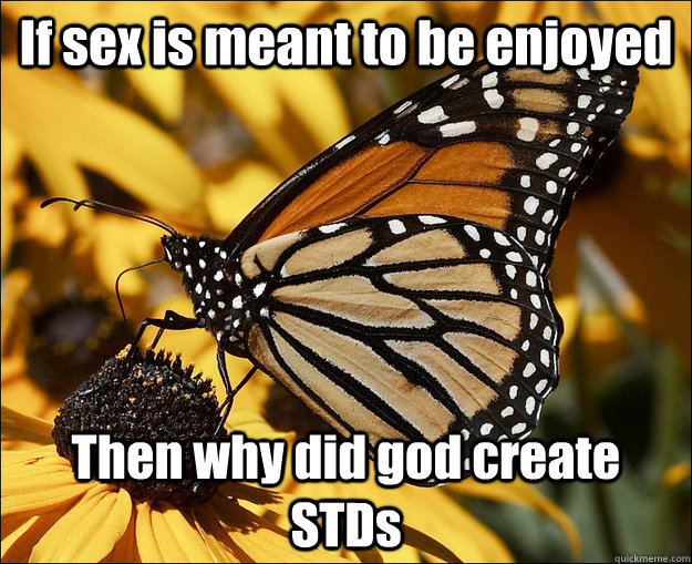 If sex is meant to be enjoyed Then why did god create STDs  Checkmate Atheists