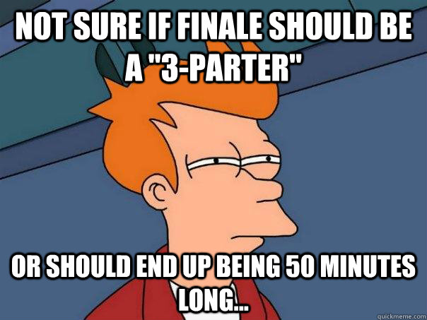 Not sure if finale should be a 