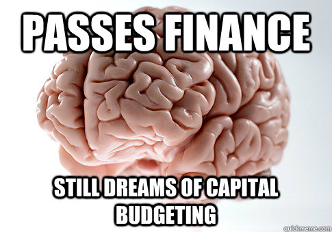 Passes finance STILL DREAMS OF CAPITAL BUDGETING - Passes finance STILL DREAMS OF CAPITAL BUDGETING  Scumbag Brain