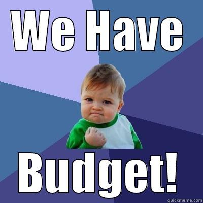 Budget Baby - WE HAVE BUDGET! Success Kid