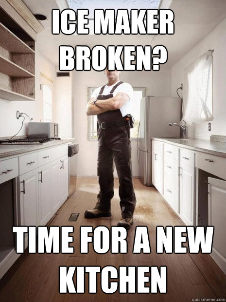 Ice maker broken? Time for a new kitchen - Ice maker broken? Time for a new kitchen  Mike Holmes 01