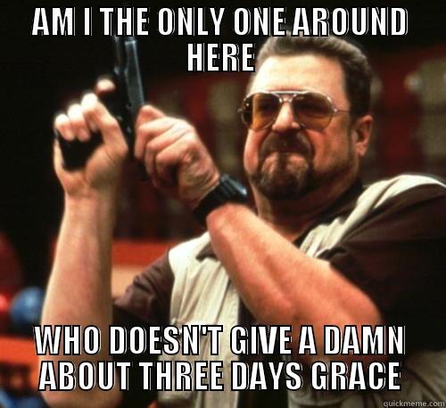 AM I THE ONLY ONE AROUND HERE WHO DOESN'T GIVE A DAMN ABOUT THREE DAYS GRACE Am I The Only One Around Here