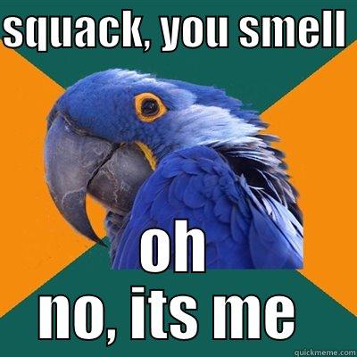 SQUACK, YOU SMELL  OH NO, ITS ME  Paranoid Parrot