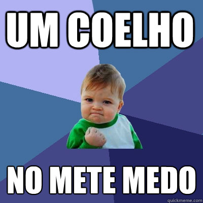 UM COELHO NÃO METE MEDO - UM COELHO NÃO METE MEDO  Success Kid