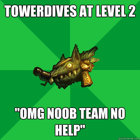 towerdives at level 2 