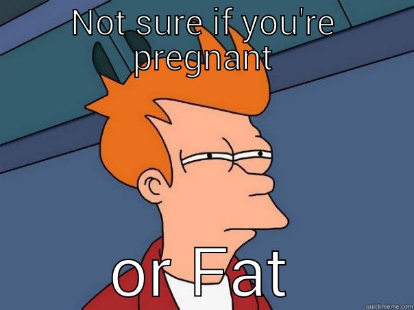 NOT SURE IF YOU'RE PREGNANT OR FAT Futurama Fry