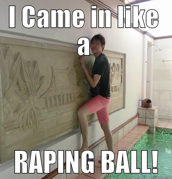 I CAME IN LIKE A  RAPING BALL! Misc