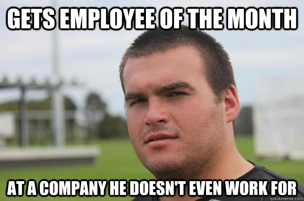 Gets Employee of the month at a company he doesn't even work for  