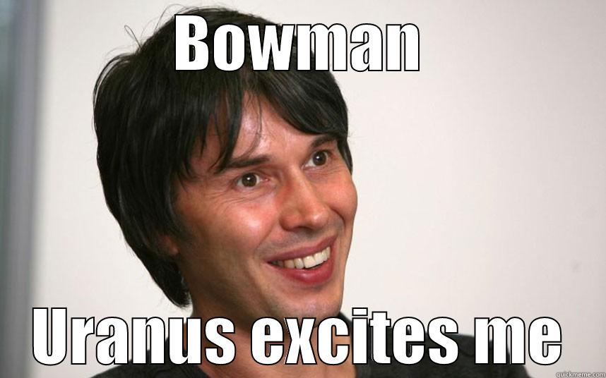 Bowman Brian Cox - BOWMAN URANUS EXCITES ME Misc