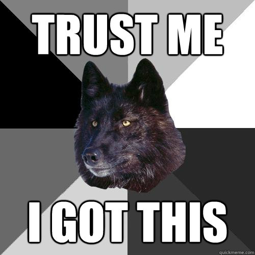 Trust Me I Got This  Sanity Wolf