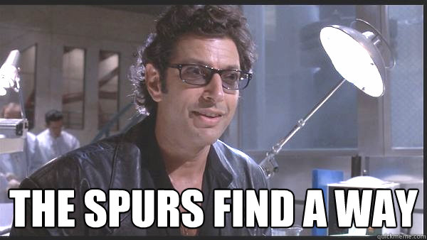  The Spurs find a way  