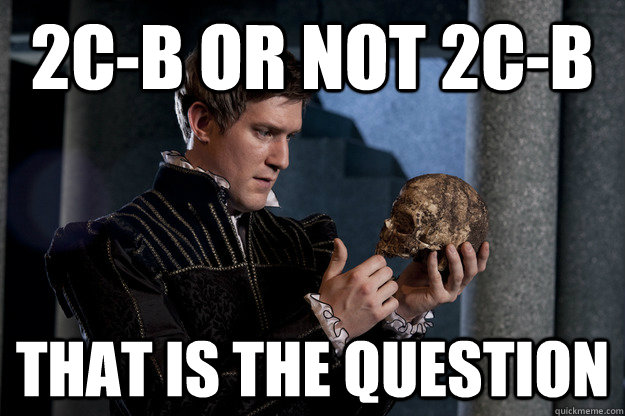 2C-B or not 2C-b that is the question - 2C-B or not 2C-b that is the question  Redditor Hamlet