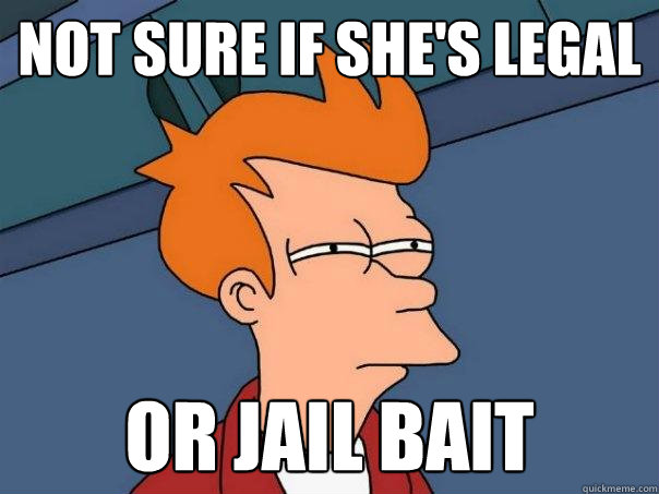 Not sure if she's legal or jail bait  Futurama Fry