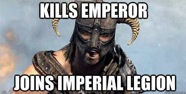 Kills Emperor Joins Imperial Legion  skyrim