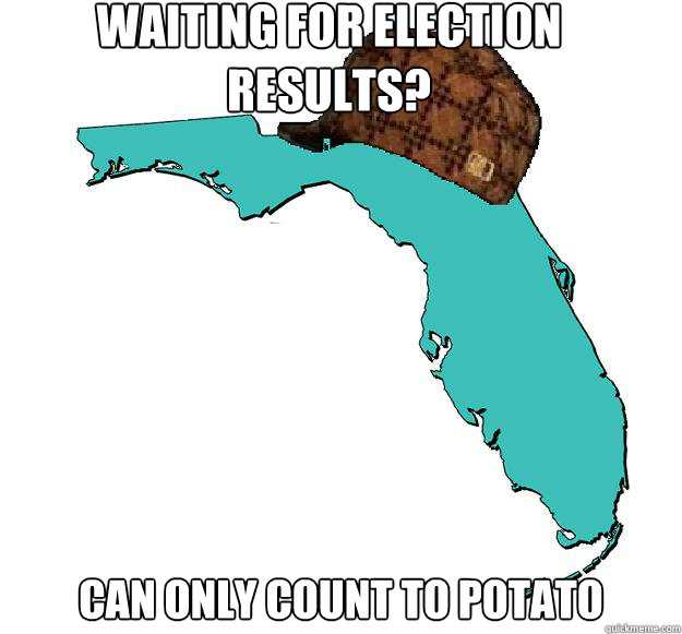 Waiting for election results? Can only count to potato  