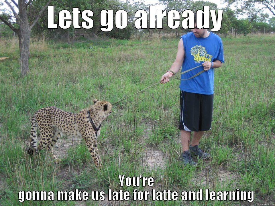 Cheetah an latte - LETS GO ALREADY YOU'RE GONNA MAKE US LATE FOR LATTE AND LEARNING Misc