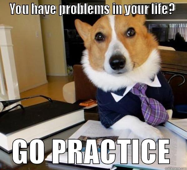 YOU HAVE PROBLEMS IN YOUR LIFE? GO PRACTICE Lawyer Dog