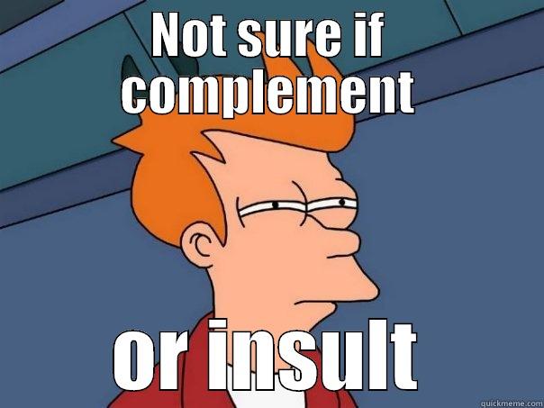 NOT SURE IF COMPLEMENT OR INSULT Futurama Fry