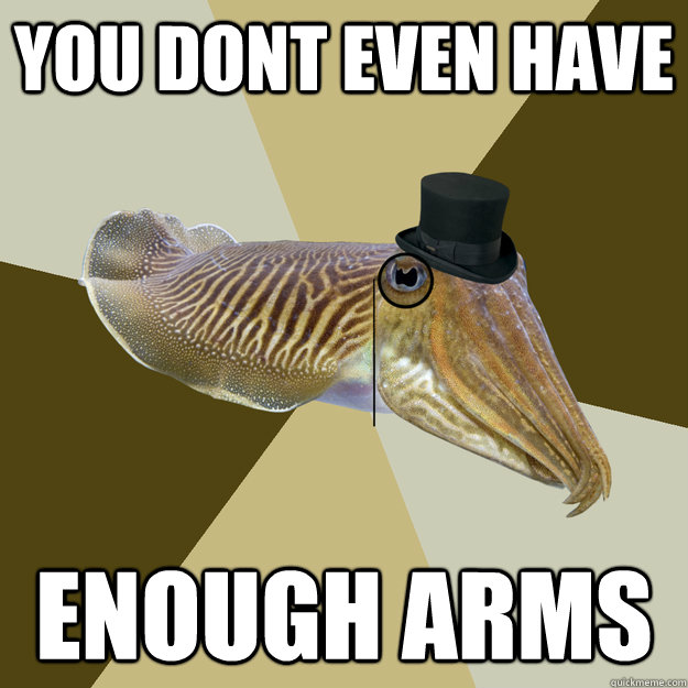 You dont even have enough arms - You dont even have enough arms  Posh Cuttlefish