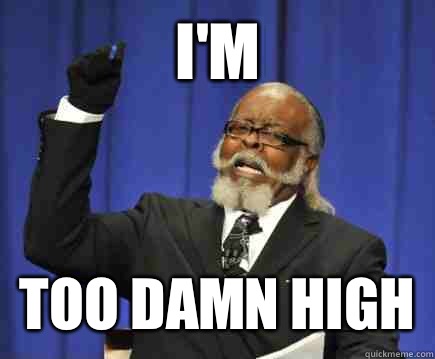 I'm  too damn high  Too Damn High