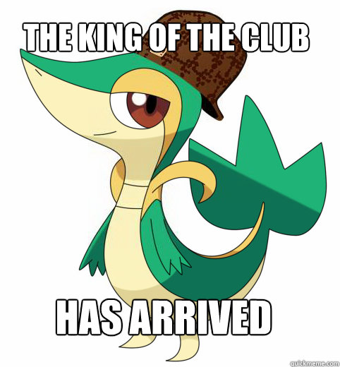 the king of the club has arrived  Scumbag Snivy