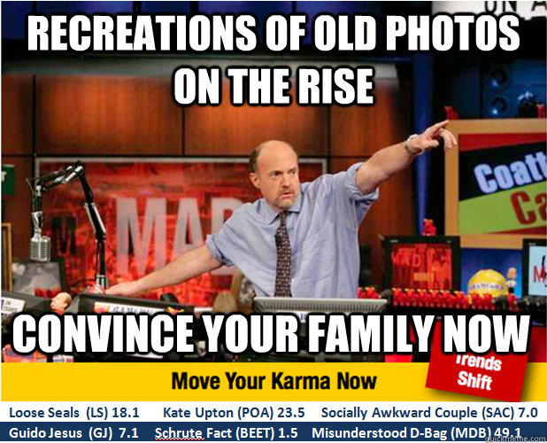 recreations of old photos on the rise convince your family now  Jim Kramer with updated ticker