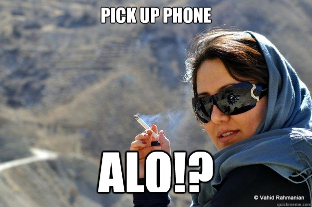 pick up phonE ALO!?  PERSIAN MOM