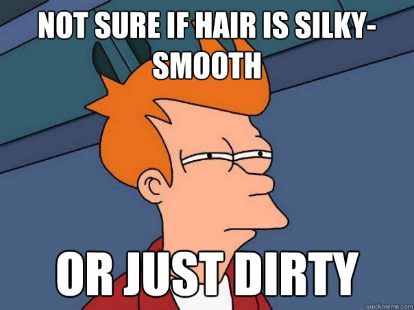 Not sure if hair is silky-smooth or just dirty  Futurama Fry