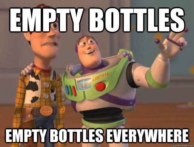 Empty Bottles Empty Bottles Everywhere - Empty Bottles Empty Bottles Everywhere  Buzz Lightyear