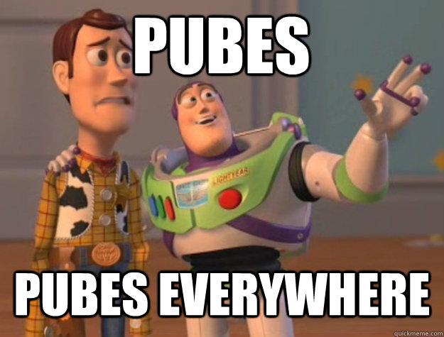 Pubes Pubes everywhere  Buzz Lightyear