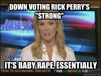 Down voting Rick Perry's 